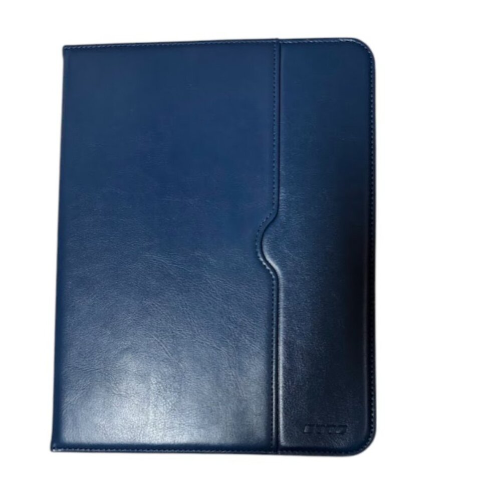 DTTO Navy Blue iPad Tablet Folio Case Stand Cover w/ Elastic Strap